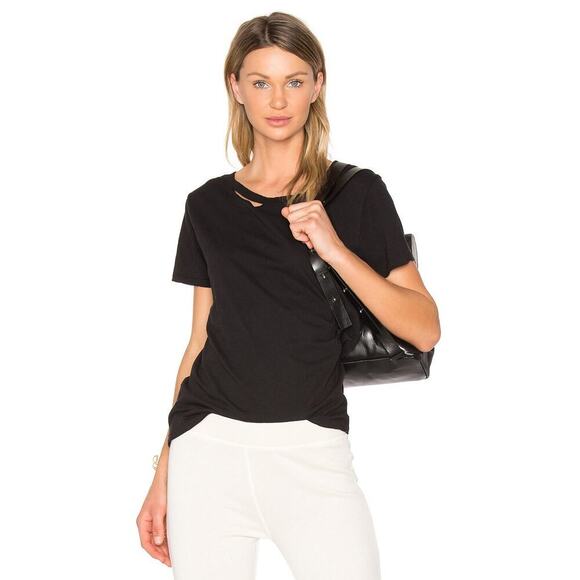 n:Philanthropy Harlow Distressed Tee Black Size S - Picture 2 of 6